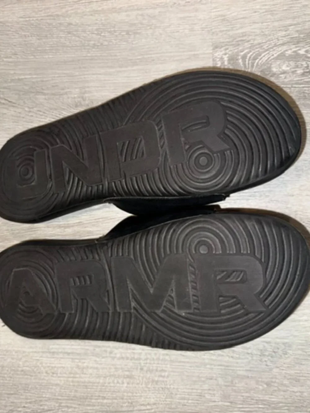 Under Armour Sandals Mens Size 12 Ansa Fixed Slide Black Comfort Flats